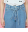 紐ベルト付デニムワイドパンツ≪手洗い可能≫
