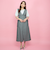 デニムライクリボンワンピース≪手洗い可能≫