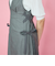 デニムライクリボンワンピース≪手洗い可能≫