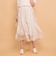シルキーオーガンジースカート≪手洗い可能≫