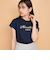 スパンコール刺繍ロゴTシャツ≪手洗い可能≫