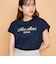 スパンコール刺繍ロゴTシャツ≪手洗い可能≫