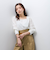 【SHIORI IRIE コラボ】スクエアネックレースブラウス≪手洗い可能≫