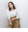 【SHIORI IRIE コラボ】スクエアネックレースブラウス≪手洗い可能≫