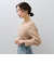 【SHIORI IRIE コラボ】スクエアネックレースブラウス≪手洗い可能≫