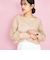 【SHIORI IRIE コラボ】スクエアネックレースブラウス≪手洗い可能≫