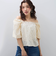 【SHIORI IRIE コラボ】2WAYオフショルレースブラウス≪手洗い可能≫