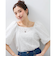 【SHIORI IRIE コラボ】2WAYオフショルレースブラウス≪手洗い可能≫