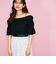 【SHIORI IRIE コラボ】2WAYオフショルレースブラウス≪手洗い可能≫