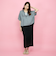 シャーリングシフォンタイトスカート≪手洗い可能≫