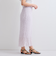 シャーリングシフォンタイトスカート≪手洗い可能≫