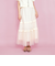 2WAYリボンティアードチュールスカート≪手洗い可能≫