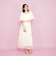 2WAYリボンティアードチュールスカート≪手洗い可能≫
