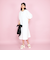 ボリュームスリーブカットワンピース≪手洗い可能≫