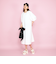 ボリュームスリーブカットワンピース≪手洗い可能≫