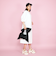 ボリュームスリーブカットワンピース≪手洗い可能≫