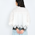 スカラップ刺繍レースブラウス≪手洗い可能≫