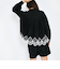スカラップ刺繍レースブラウス≪手洗い可能≫