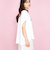 【LHELBIE】パール付きロゴプリントTシャツ≪洗濯機で洗える≫