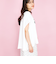 【LHELBIE】パール付きロゴプリントTシャツ≪洗濯機で洗える≫