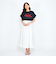 【LHELBIE】パール付きロゴプリントTシャツ≪洗濯機で洗える≫