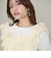 ギャザーフリルTシャツ≪手洗い可能≫
