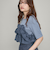 ギャザーフリルTシャツ≪手洗い可能≫