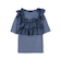 ギャザーフリルTシャツ≪手洗い可能≫
