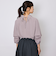 スリーブ2WAYパールネックブラウス≪洗濯機で洗える≫