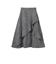 ツィードライクアシメフリルスカート≪手洗い可能≫
