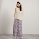マルチフラワーイージーワイドパンツ≪手洗い可能≫