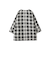 ツィーディチェックノーカラーコート≪手洗い可能≫