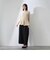 ダブルクロスストレッチペプラムブラウス