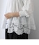 前後2WAYレースシャーリングブラウス