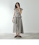 麻調ライトツイルスクエアネックブラウス