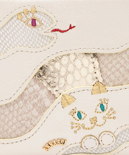 アナスイ ANNA SUI ウィズスネーク Lファスナー2つ折り財布