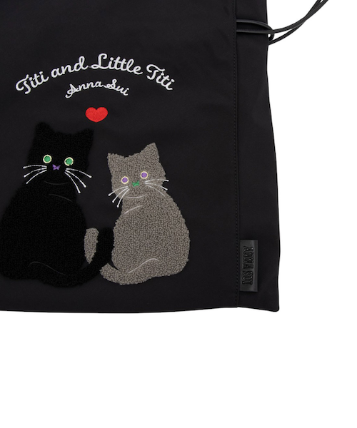 【新品】アナスイ ホーリー トートバッグ 猫 チャーム付き TITI アナスイ ANNA SUI デイリーTITI トートバッグ｜モノニスタの