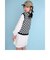 【 ニコ☆プチ 4月号 掲載 】 ブロックチェック ベスト + 長袖 ワンピース セットZIDDY (130~160cm)
