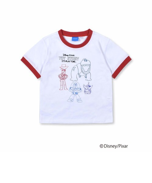 Disney 】 トイ・ストーリー / バズ / ウッディ / レックス / リトル・グリーン・メン / 刺繍 リンガー Tシャツ  (80~130cm)｜ベベ オンライン ストアの通販｜&mall（アンドモール）三井ショッピングパーク公式通販