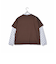モノグラム シアー インナー + ロゴ Tシャツ レイヤード セット (130~160cm)
