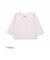 【 Disney 】 ミッキーマウス / ミニーマウス / フェイス ワッペン 付 ボーダー 柄 Tシャツ / ディズニー (80~130cm)