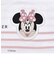 【 Disney 】 ミッキーマウス / ミニーマウス / フェイス ワッペン 付 ボーダー 柄 Tシャツ / ディズニー (80~130cm)