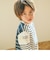 【お揃い】ボーダー切替7分袖Tシャツ(80~130cm)