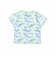 【お揃い】コットンタイダイ柄恐竜プリント半袖Tシャツ(80~130cm)