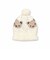 ボンボン付きクマイチゴ柄ブークレニット帽ベビー(44~48cm)