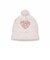 ボンボン付きクマイチゴ柄ブークレニット帽ベビー(44~48cm)