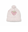 ボンボン付きクマイチゴ柄ブークレニット帽ベビー(44~48cm)