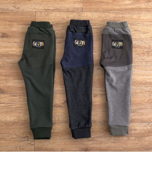 GANJYO 】裏シャギーデニムツイルおしりひざ強化頑丈パンツ(80