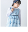 【日本製】オーガンジー花柄リボン刺しゅうワンピース(110~130cm)
