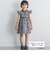 前立てデザインシック花柄ワンピース(95~150cm)